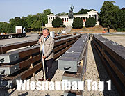 Oktoberfest 2025 Aufbau - Tag 1 des Aufbaus 30.06.2025 (©Foto: Martin Schmitz)